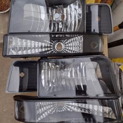 92-96 Ford Bronco/F-150/F-250/F-350 Headlights Faros Calaveras Micas Luces 