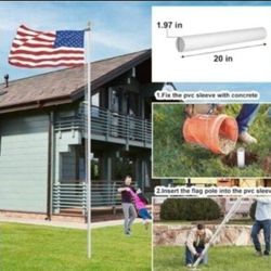 OUTDOOR IN GROUND FLAG & POLE