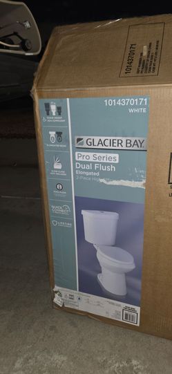 Glacier Bay Pro Series Dual Flush Elongated Toilet