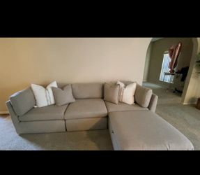 Couch with ottoman