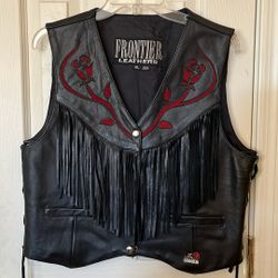 Frontier, leather vest