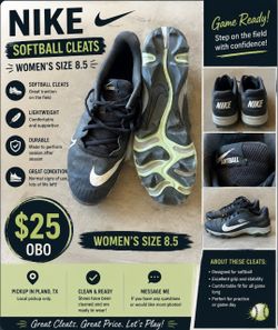 Nike Softball Cleats Women's Size 8.5