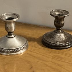 sterling silver candlesticks