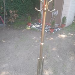  Brass Coat Tree.