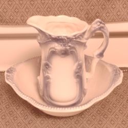 Victorian Porcelain Bowl And Pitcher 