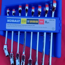 KOBALT  RATCHETING SAE 8pc