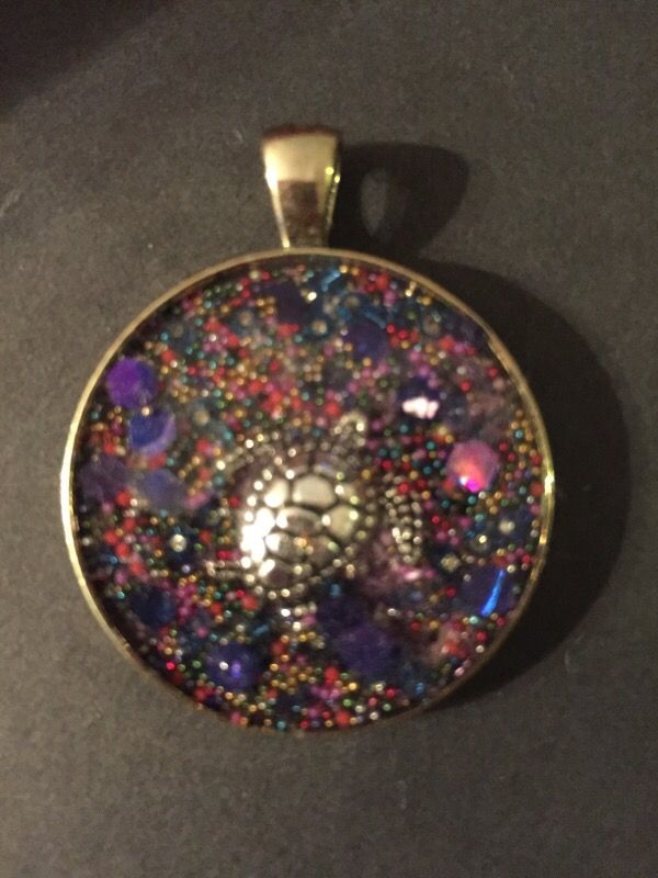 Handmade turtle pendant