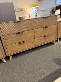 Beautiful Light Blonde, Mid Century, Modern Style Dresser Mcm Delivered To The Curb Of Your Home