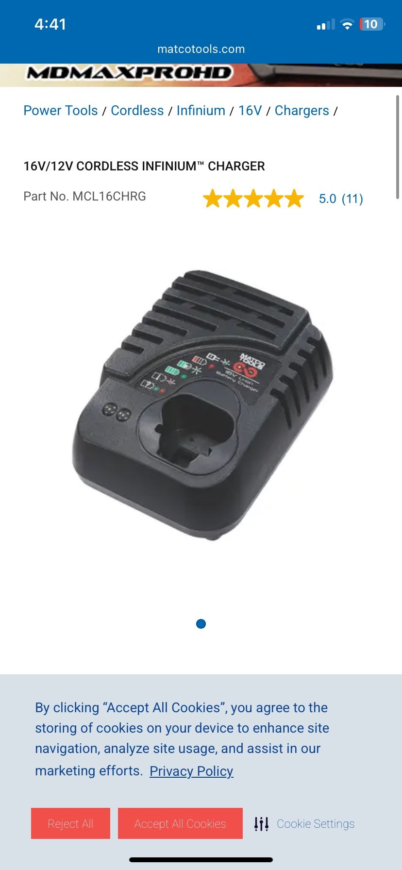 16 V Charger mATco Tools