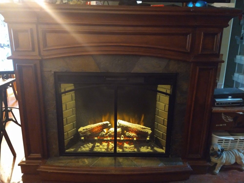 ๐น GORGEOUS MOGANEY ELECTRIC FIRE PLACE ๐น