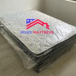 Mattress Full Size and Box Spring 🔴