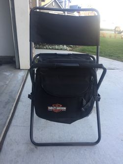 Genuine Harley Davidson portable chair With built in cooler Brand new