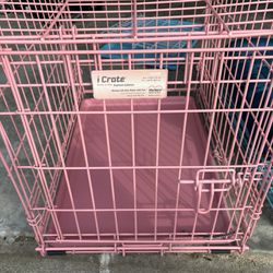 Two Small Dog i Crates (Blue and Pink)