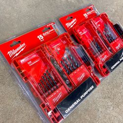 New Milwaukee 30pc Black Oxide Drill Bits 