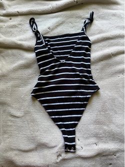 FOREVER 21 Striped Bodysuit