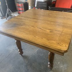 Antique Card Table On Wheels 