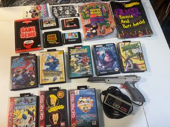 Vintage Sega Genesis Game Lot + NES Items & Mario Guide - CASH TONIGHT
