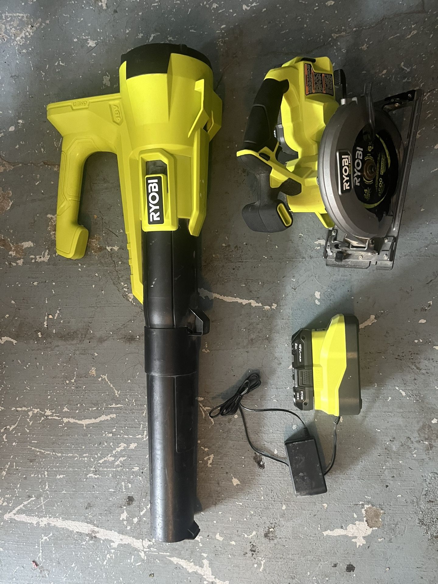 Ryobi Blower & Circular Saw