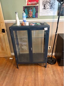 IKEA glass display case