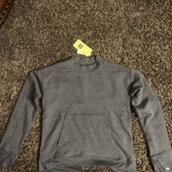 Girls' Cozy Soft Fleece Sweatshirt - All in Motion™ Heathered Black S