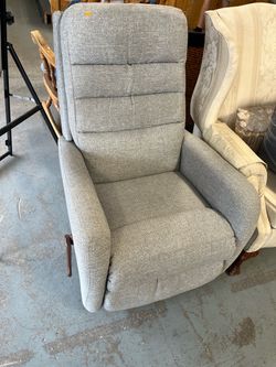 Gray recliner chair (in store)