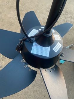 Patio fan with light