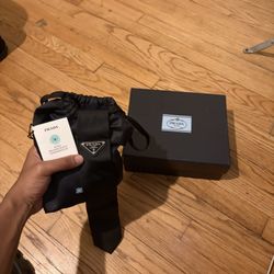 Prada Men's Re-Nylon Gabardine Tie