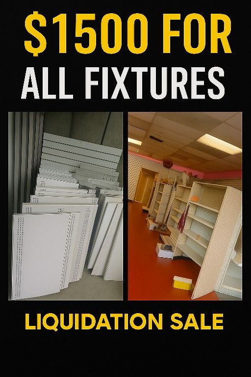 Used Commercial Gondola Store Fixtures