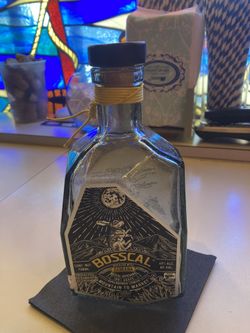 Four bus call tequila Bottles empty