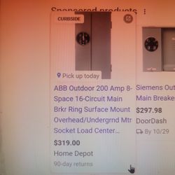 200 Amp GE or Abb Meter Combo In The Box