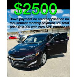 2021 Chevy Malibu No Credit Application 