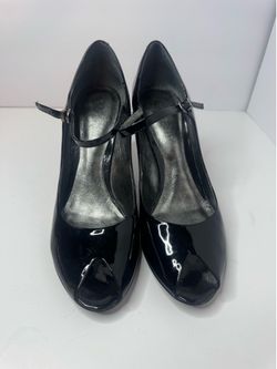 Nine West Carlen Black Patent Leather Heels Women's Size 8M