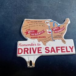 Vintage License Plate Topper Hard To Find 
