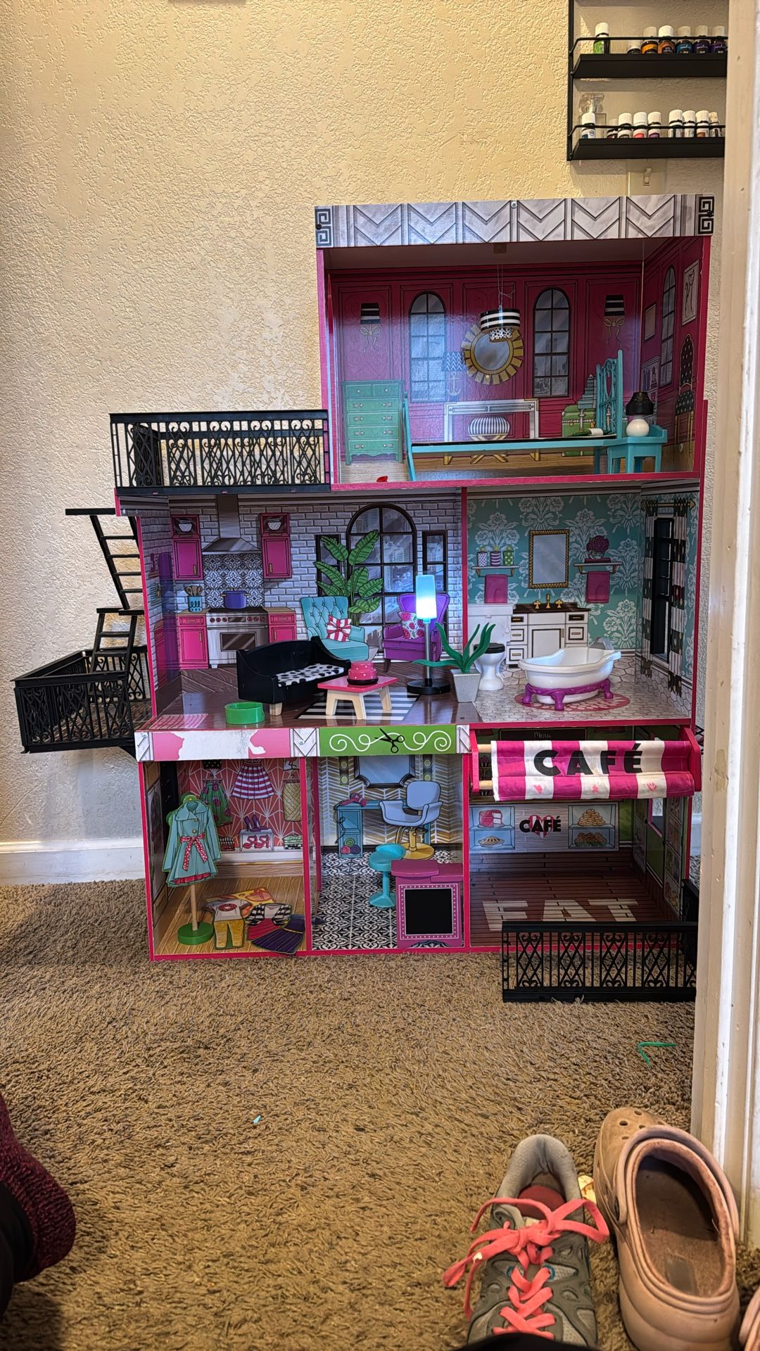 Barbie/ Doll House With Furniture