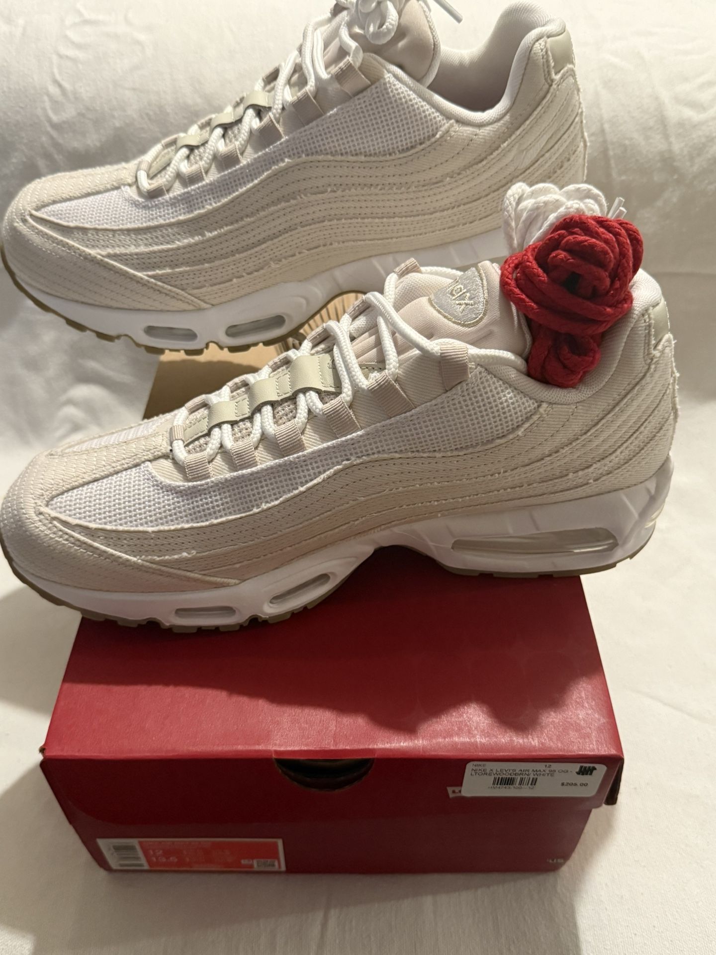 Size 12 - Nike Levi's x Air Max 95 OG Light Orewood Brown Size 12