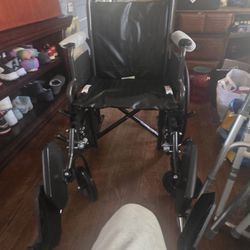 Wheelchair And Portable Potty And Walker