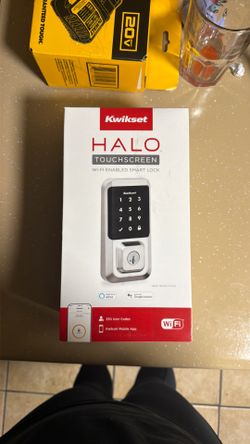 Kwikset Halo touchscreen wifi enabled door lock.