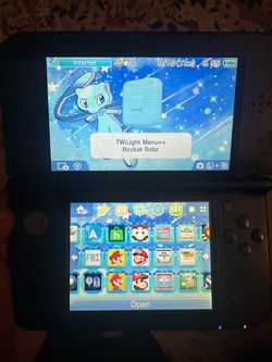 New 3ds xl metalic blue top ips