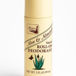 Alvera Aloe & Almonds Natural Roll-On Deodorant 3 fl oz Safe & Effective NEW