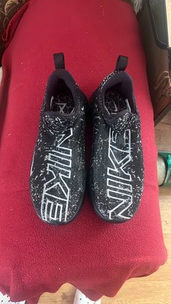 Nike Slip-On Sneakers Black White Graphic