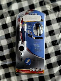 Monster Audio AUX 3.5mm 1/8" to 2 RCA Stereo Cable for iPod iPhone MP3 DVD -7 Ft