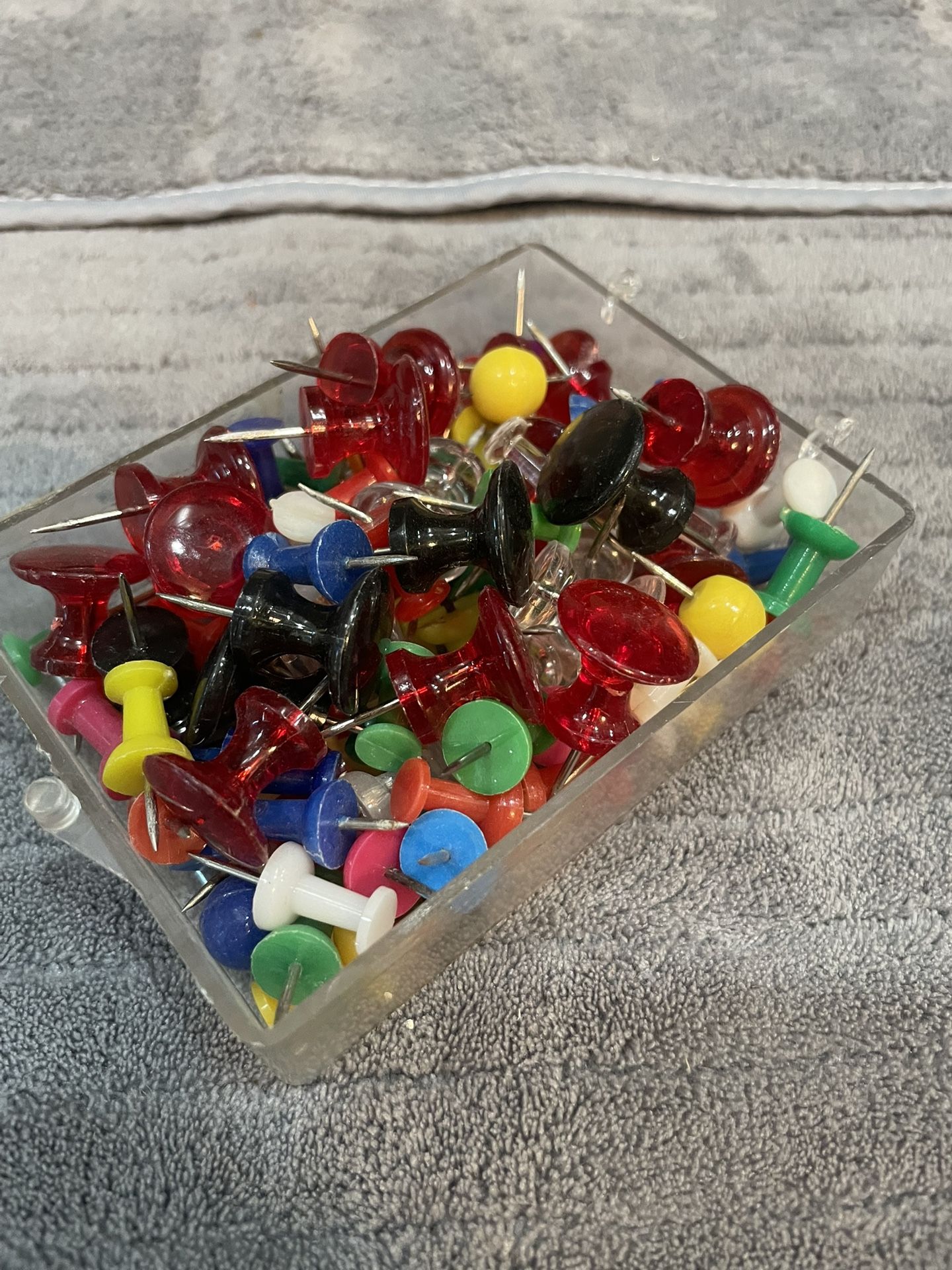 Vintage Jumbo & Other Assortment Wall Push Pins 1980’s Colorful Lot