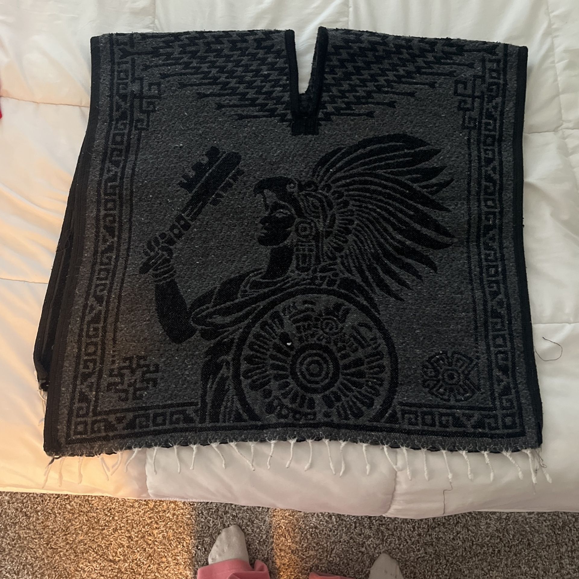 Reversible Aztec Poncho