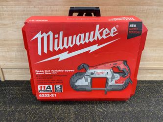MILWAUKEE 6232-21 11 AMP DEEP CUT BAND SAW WITH HARD CASE