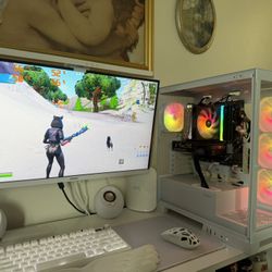 White Gaming Pc Computer Desktop RTX 4060 / i7-14700F