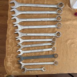 Pittsburgh jumbo wrench's  11 Pieces All Is Like New Normal use 