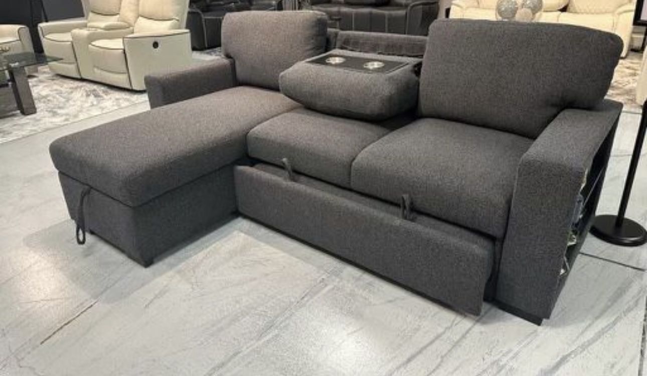 Sleeper Sectional W/ Center Console