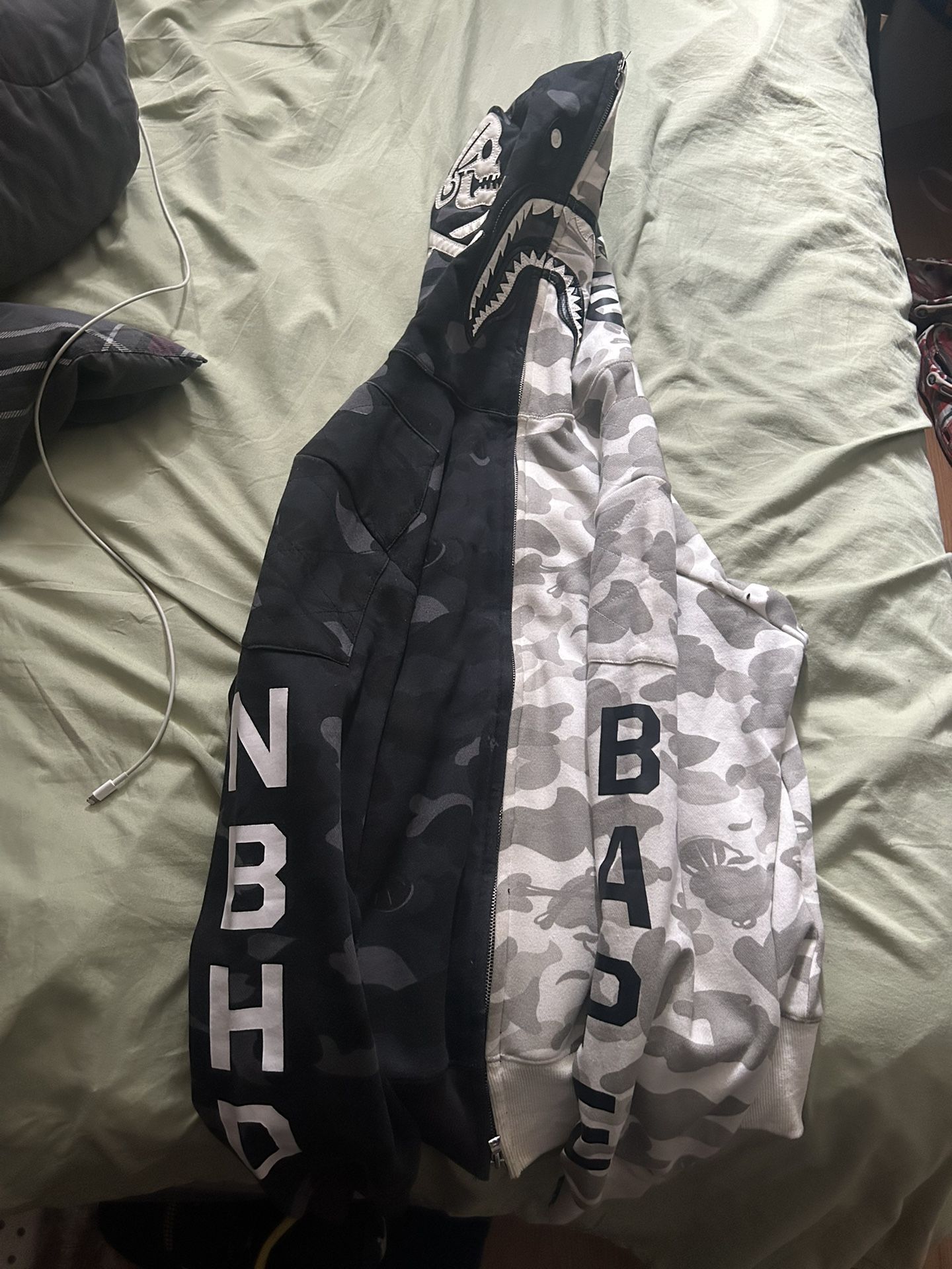 BAPE camo shark