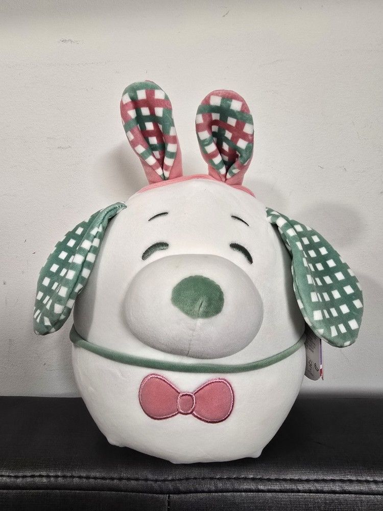 Squishmallow 8” SNOOPY Plush Easter 2025 With Bunny Ears NEW