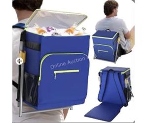 Backpack Cooler with Built-In Seat